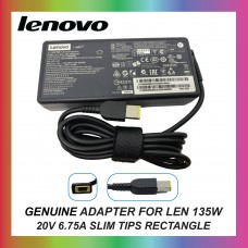 LENOVO 135W 20V 6.75A SLIM TIPS RECTANGLE ORIGINAL GENUINE ADAPTER