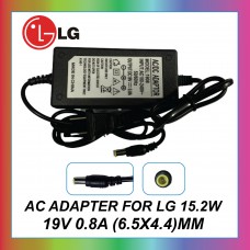 LG 15.2W ADAPTER 19V 0.8A 6.5*4.4mm For LG MONITOR